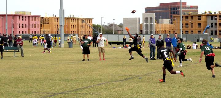 Flag football game